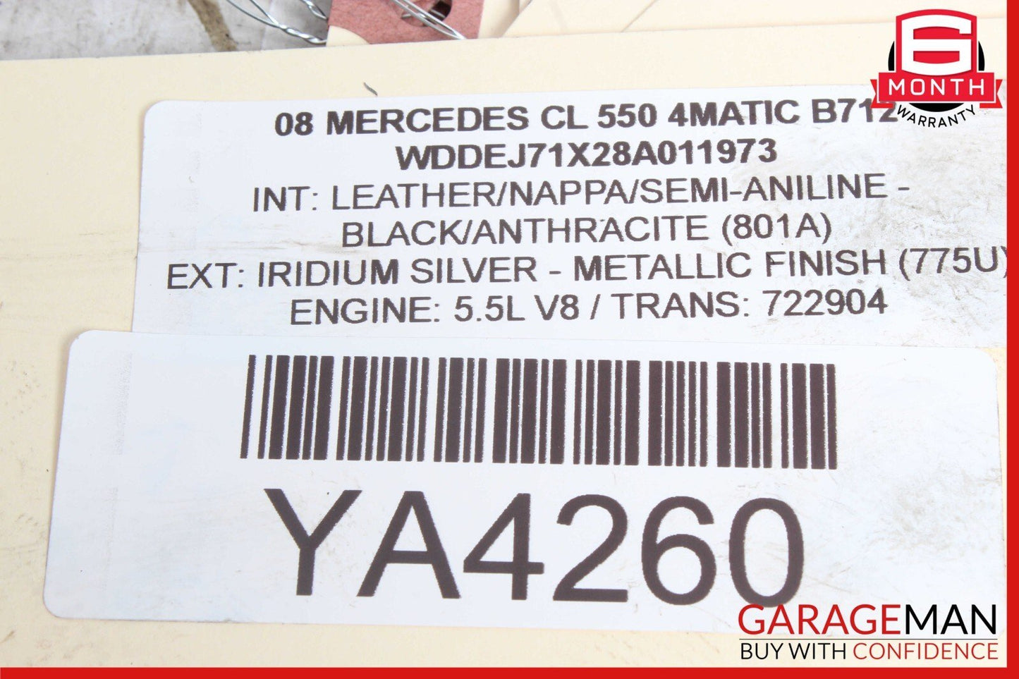 07-14 Mercedes W221 S550 S400 CL500 Rear Left Side Lower Thrust Control Arm
