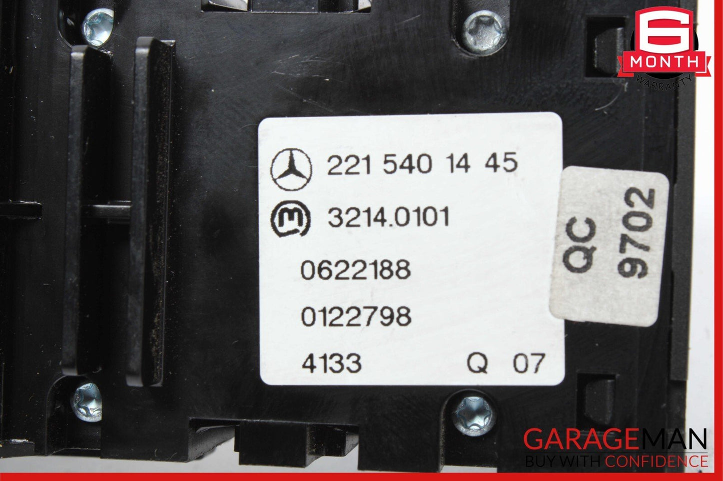 07-13 Mercedes W221 S550 CL550 Electronic Parking Button Switch 2215401445 OEM