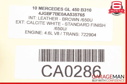 06-13 Mercedes X164 GL450 R350 Front Right Side Door Control Module OEM