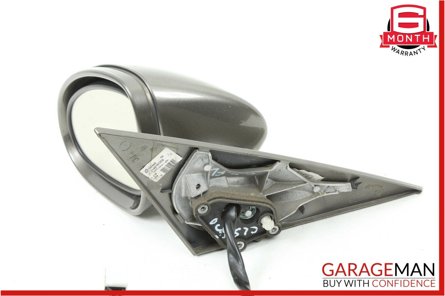 06-08 Mercedes W219 CLS500 CLS550 Front Left Side Mirror Door Rear View Gray OEM
