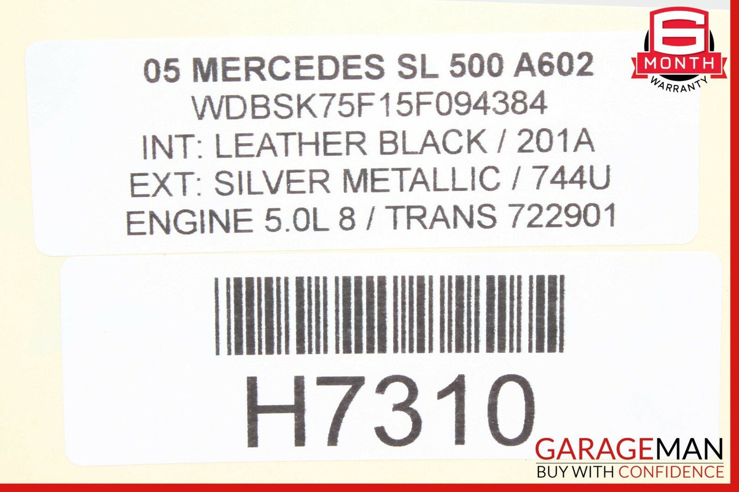03-06 Mercedes R230 SL600 SL55 AMG Right Side Trunk Fuse Relay Junction Box OEM