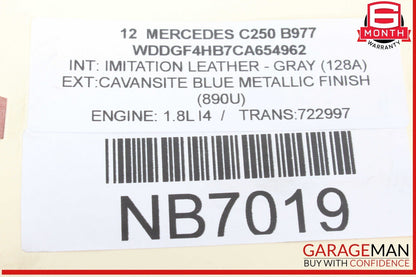 08-14 Mercedes W204 C250 C350 Front Right Side Curved Wishbone Control Arm OEM