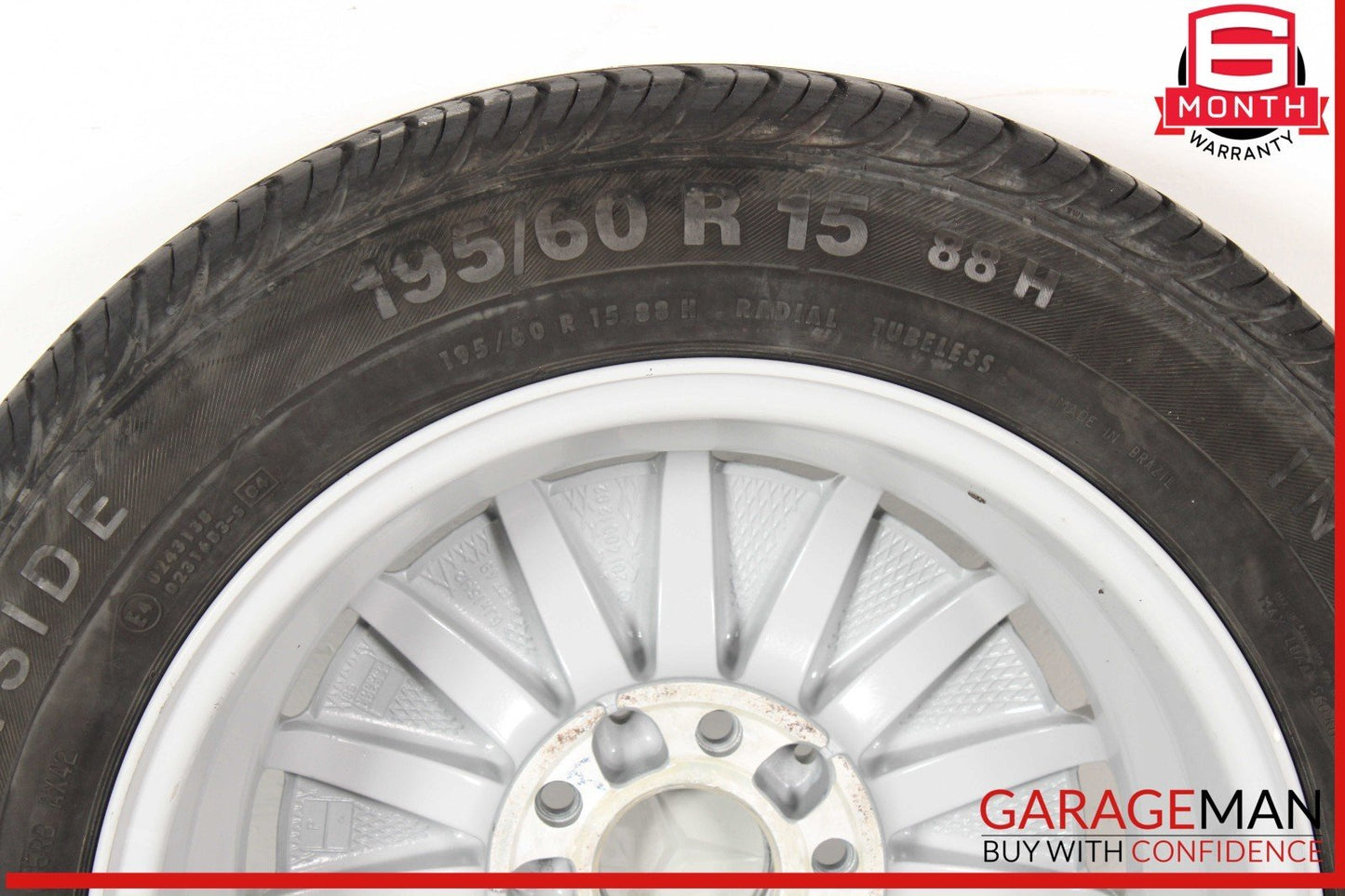 85-93 Mercedes W201 190E 190D Right or Left Wheel Tire Rim 6Jx15H2 ET49 OEM
