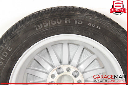 85-93 Mercedes W201 190E 190D Right or Left Wheel Tire Rim 6Jx15H2 ET49 OEM