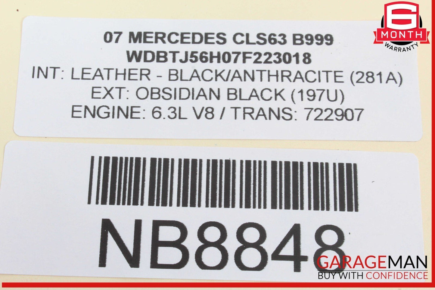 06-11 Mercedes W219 CLS63 CLS55 AMG CLS500 Headlight Switch Washer OEM