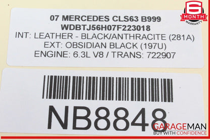 06-11 Mercedes W219 CLS63 CLS55 AMG CLS500 Headlight Switch Washer OEM