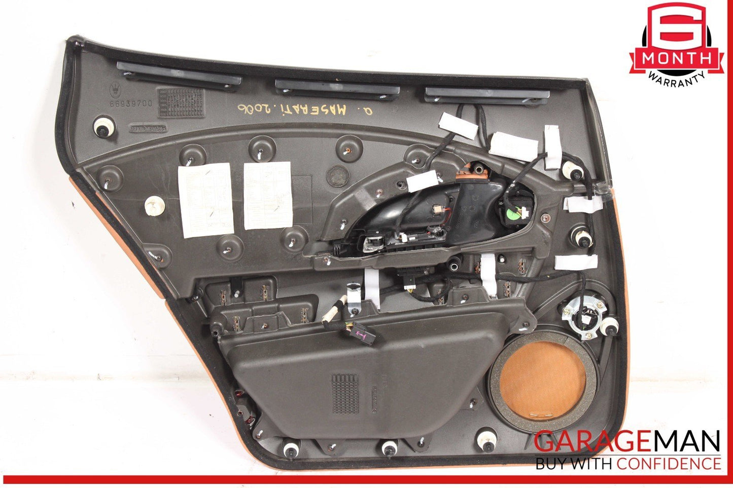 03-13 Maserati Quattroporte M139 Rear Right Side Interior Door Panel OEM
