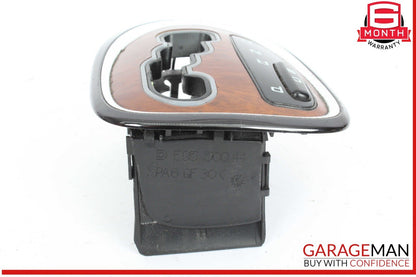 00-06 Mercedes W220 S430 S500 S55 AMG Gear Shifter Bezel Trim Indicator Wood OEM