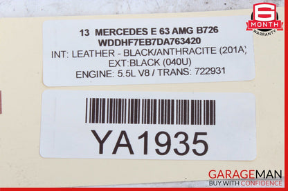 08-17 Mercedes W212 E63 AMG GLK350 Rear Left or Right Upper Trailing Control Arm