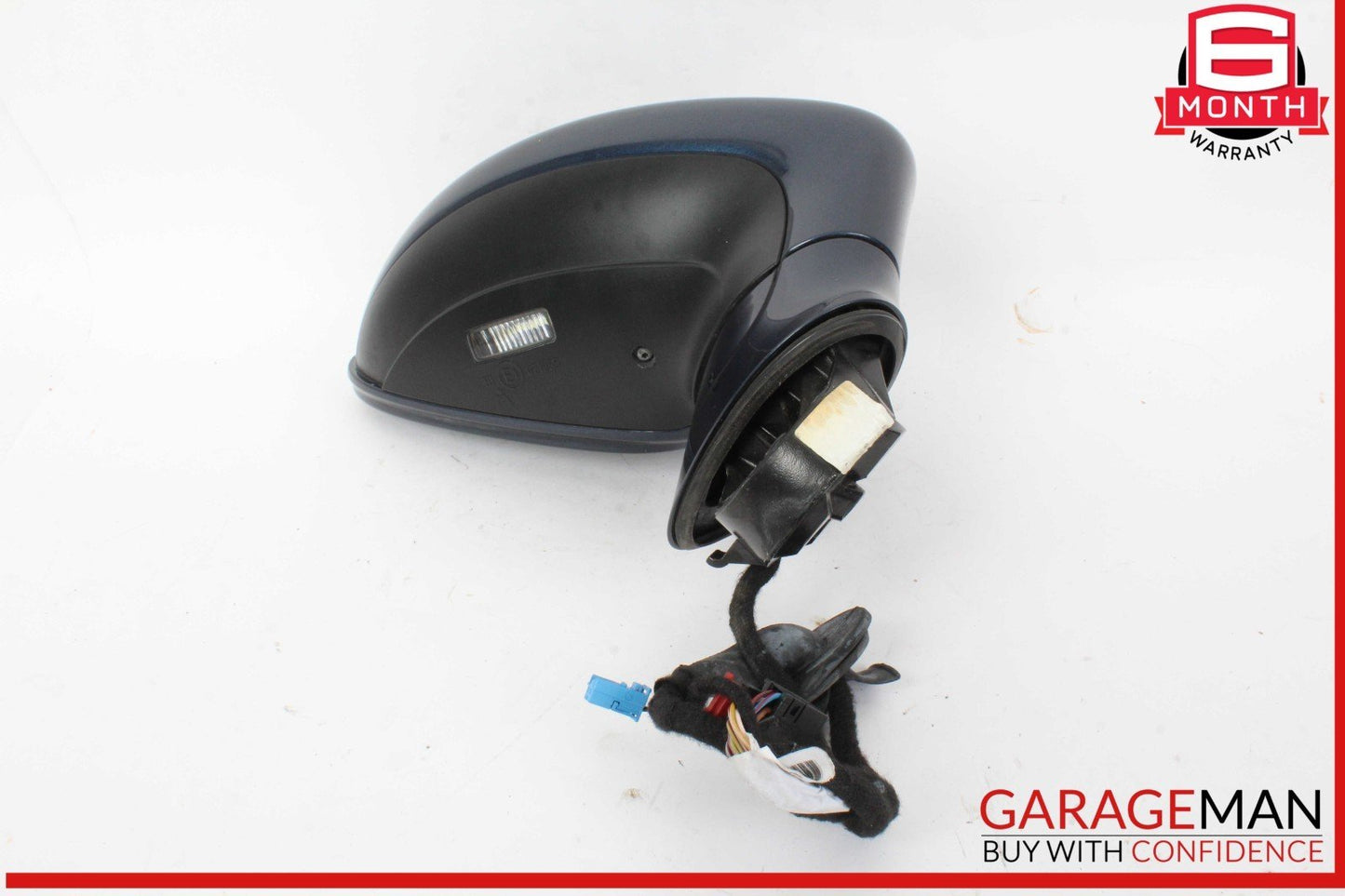 10-13 Porsche Panamera 970 Front Right Side Door Rear View Mirror Blue OEM