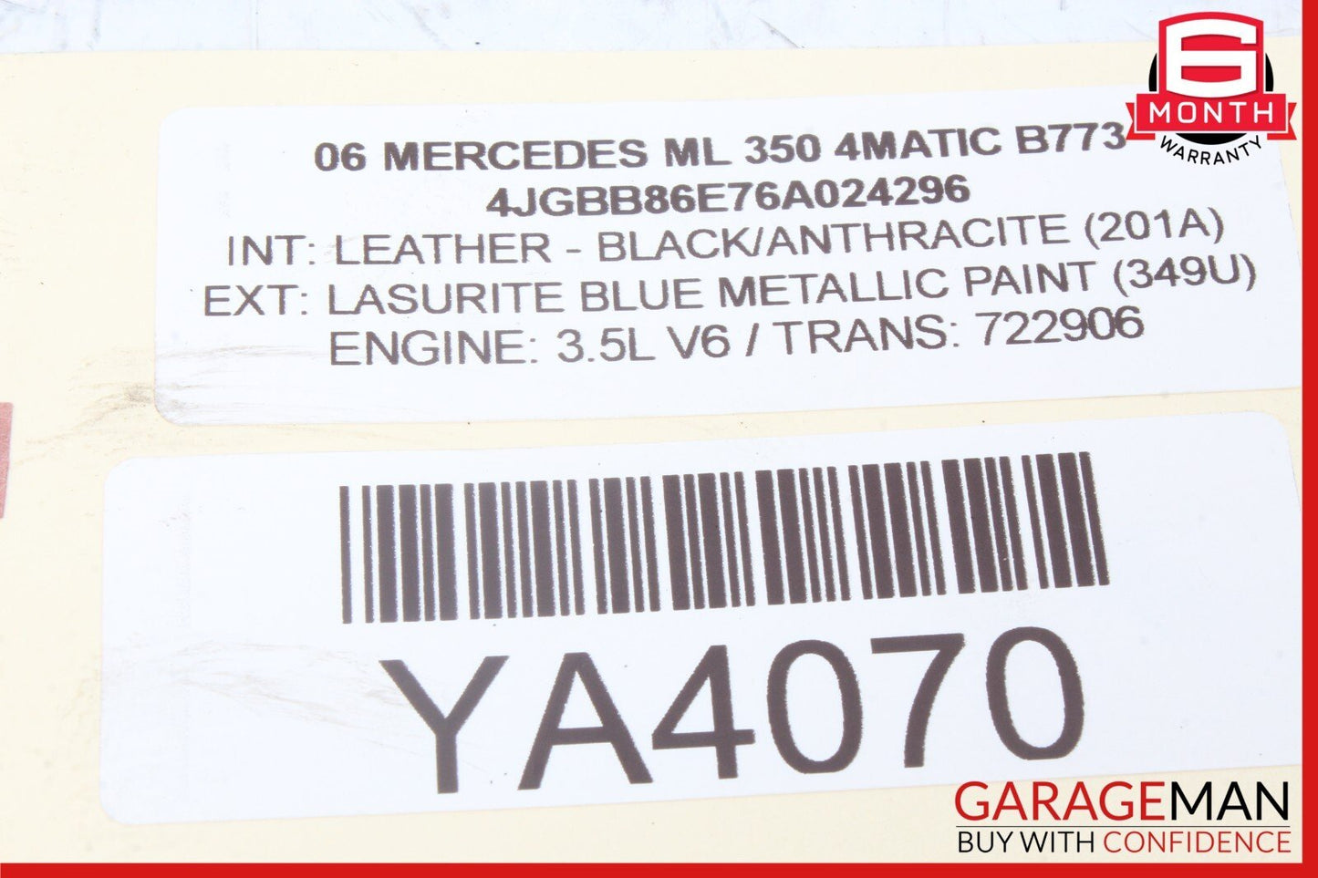 06-13 Mercedes W164 ML350 GL450 Rear Left or Right Upper Control Arm OEM
