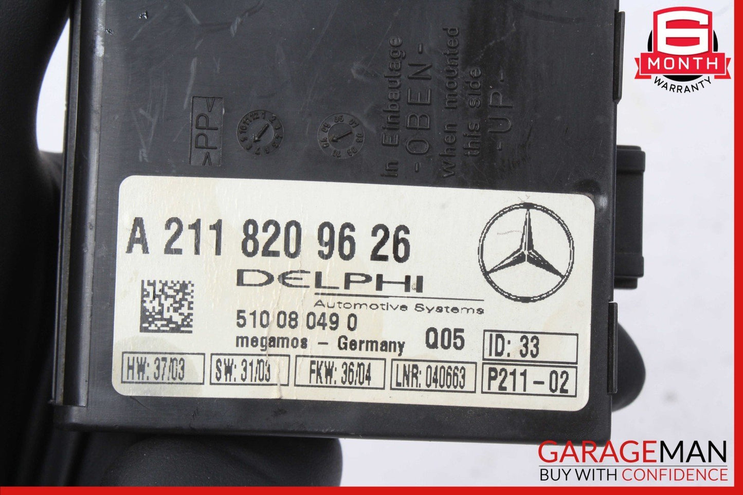 03-06 Mercedes W211 E500 CL55 AMG S430 Anti Theft Alarm Module 2118209126 OEM