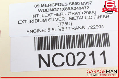 07-13 Mercedes W221 S550 Dashboard AC A/C Air Vent Left Driver Black OEM