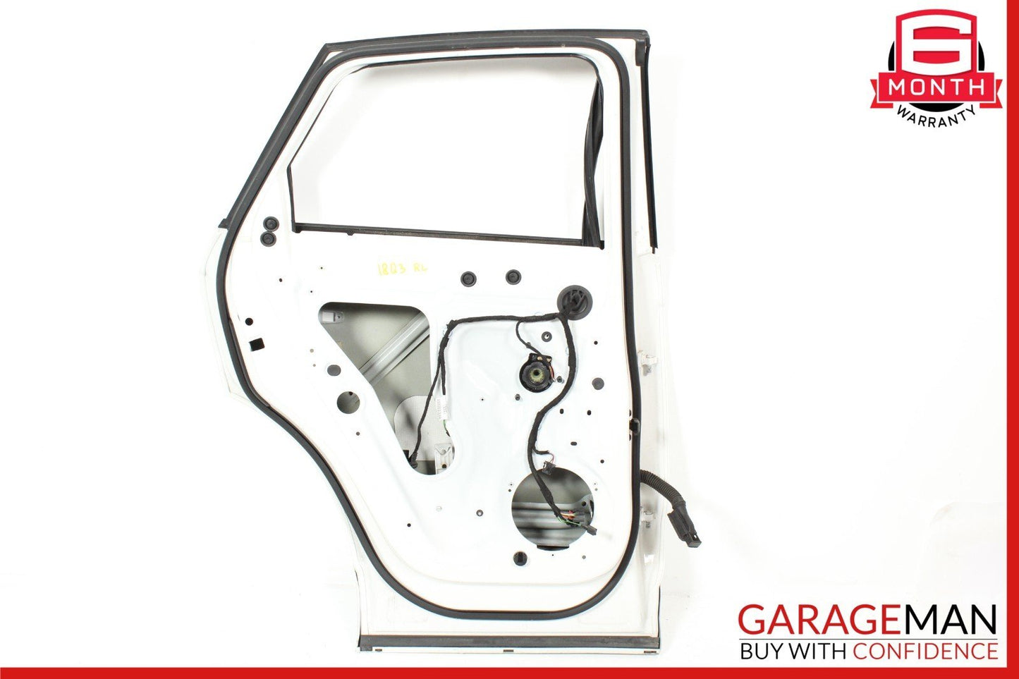 15-18 Audi Q3 Rear Left Driver Side Door Shell Cover Panel White OEM