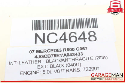 06-19 Mercedes W251 R500 Rear Glass Windshield Wiper Motor 2518200042 OEM