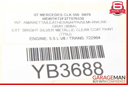 03-09 Mercedes W209 CLK550 Front Left Side Suspension Lower Control Arm OEM
