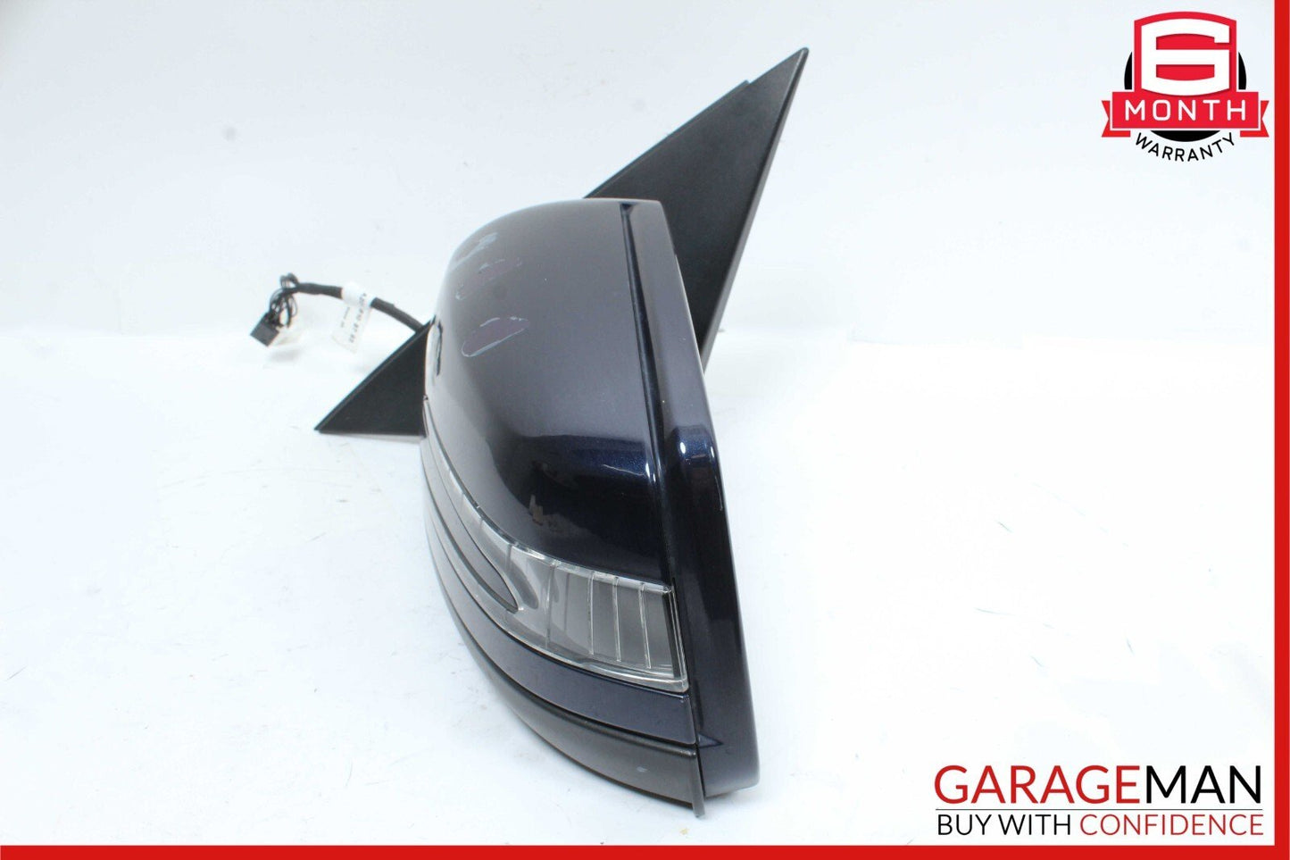 12-14 Mercedes W204 C250 C300 Front Left Side Mirror Door Rear View Blue OEM