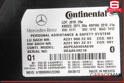 10-20 Mercedes X166 GL350 Communication Control Module Unit OEM