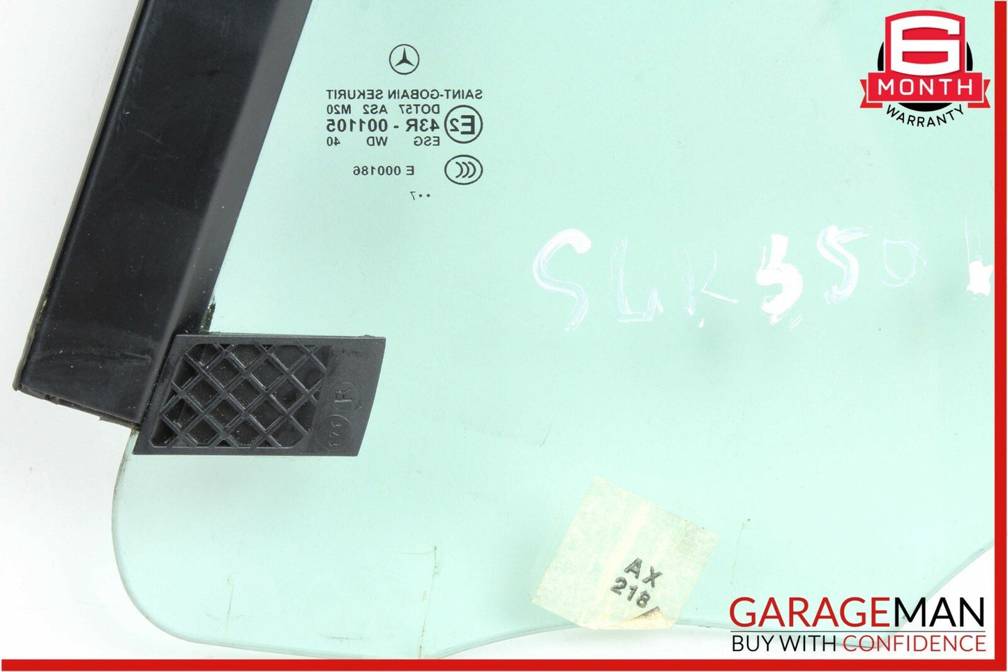 05-11 Mercedes R171 SLK350 Rear Right Passenger Quarter Window Auto Glass OEM