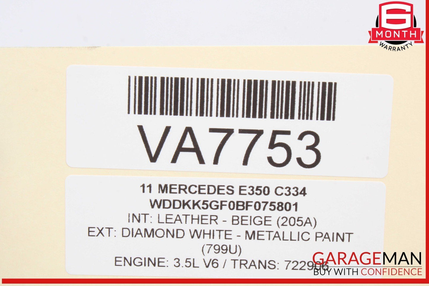 10-13 Mercedes W207 E350 Rear Left Driver Side Inner Tail Light Lamp OEM