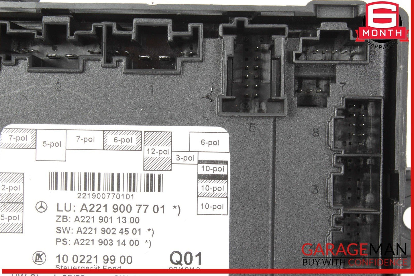 07-13 Mercedes W221 S400 Hybrid Rear Right or Left Side Door Control Module OEM