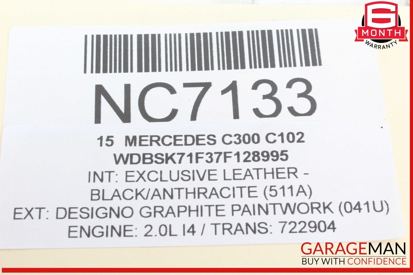 15-20 Mercedes W205 C300 Front Right Side Lower Forward Suspension Control Arm
