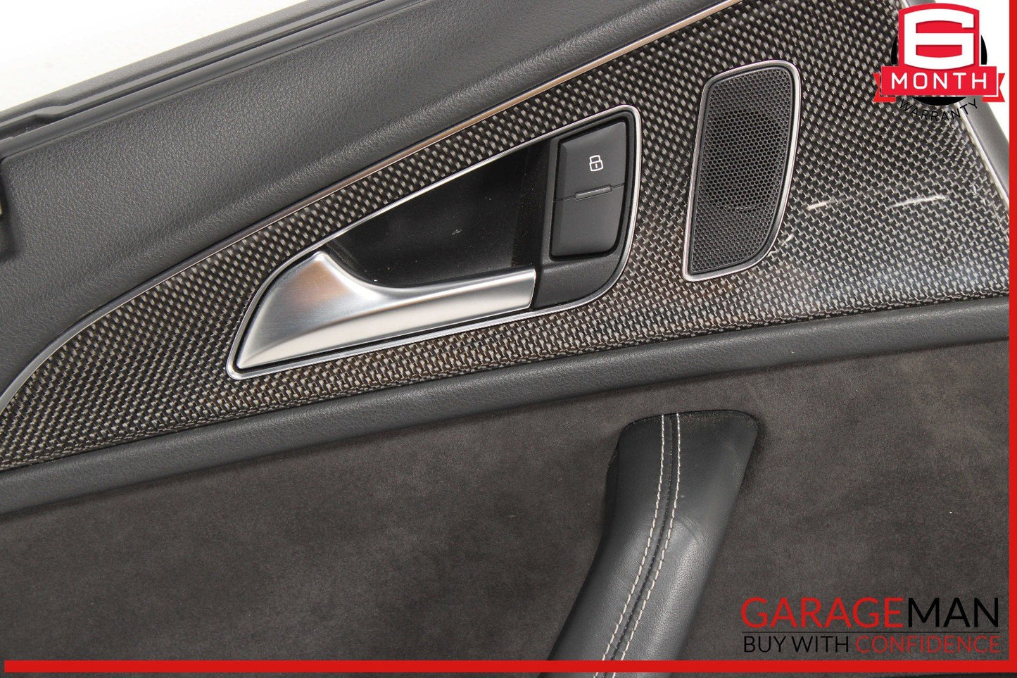 13-18 Audi S6 Rear Left Driver Side Interior Door Panel Trim Cover OEM