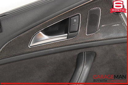 13-18 Audi S6 Rear Left Driver Side Interior Door Panel Trim Cover OEM