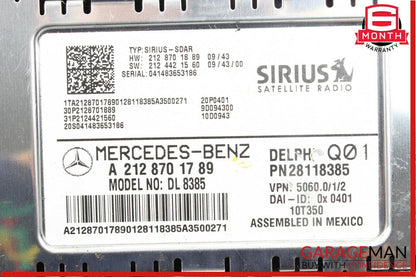 08-14 Mercedes W204 C300 C250 C350 Sirius Satellite Radio Receiver Module OEM