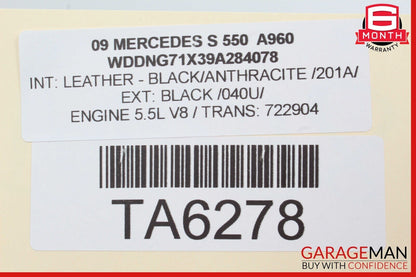 07-13 Mercedes W221 S550 Front Right Under Seat Control Module 0048201026 OEM