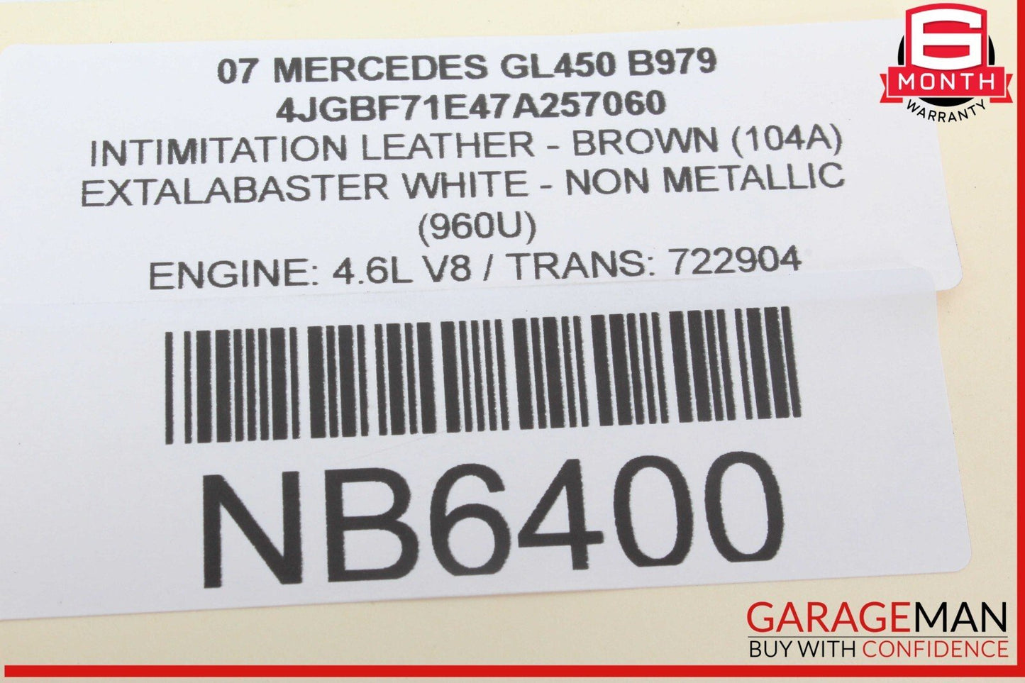 06-13 Mercedes X164 GL450 R350 TPMS Tire Pressure Control 1645403762 OEM