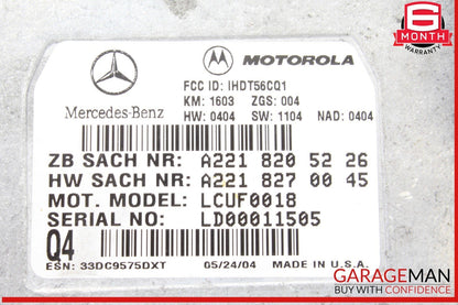 05-14 Mercedes W215 CL500 E350 SL550 Voice Communication Control Module Unit OEM