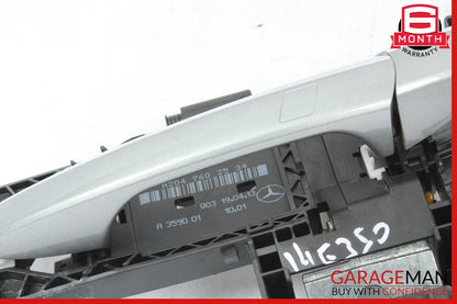 10-13 Mercedes W212 E350 E550 Rear Left Exterior Door Handle Assembly Silver OEM