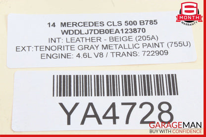 10-18 Mercedes W218 CLS550 Trunk Lid Power Closing Motor 2047500060 OEM
