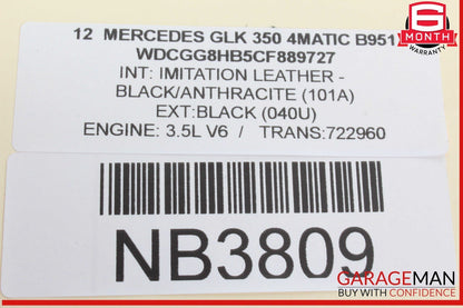 10-12 Mercedes X204 GLK350 4MATIC Floor Gear Selector Shifter Box 2042677924 OEM