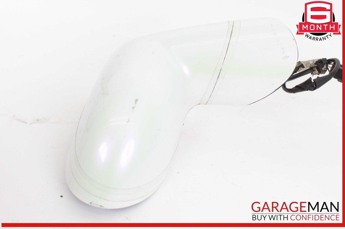07-10 Saturn Sky Front Right Passenger Side Door Rear View Mirror White 25852609