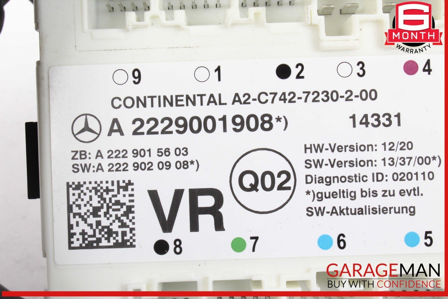 15-20 Mercedes W205 C300 Front Right Side Door Control Module Unit OEM