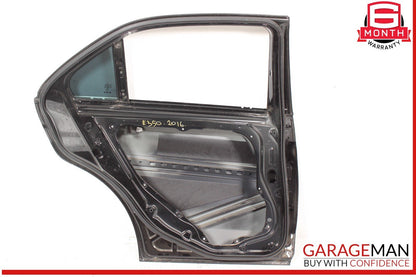 10-16 Mercedes W212 E350 E63 AMG Sedan Rear Left Side Door Shell Black OEM