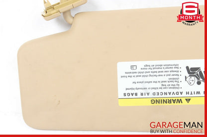 08-14 Mercedes W204 C250 C300 Front Right Side Sun Visor Sunvisor Shade Brown