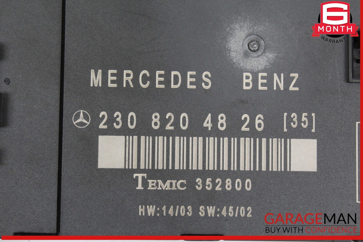 03-12 Mercedes R230 SL500 SL55 SL600 Front Right Side Door Control Module OEM
