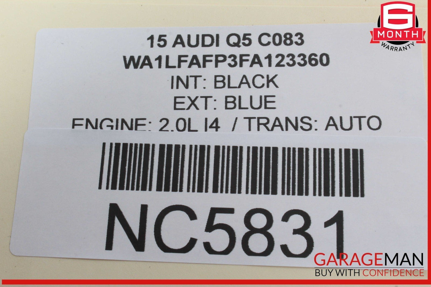 13-17 Audi Q5 Front Left Driver Side Window Regulator Motor 8K0959801B OEM