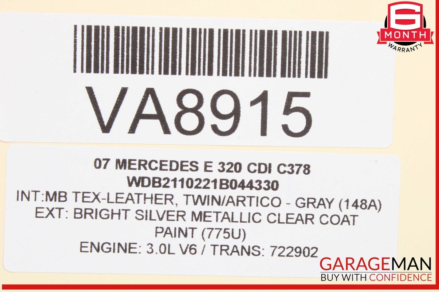 03-09 Mercedes W211 E320 CDI Front Left Headlight Support Bracket Frame OEM