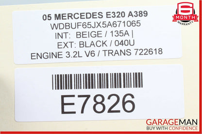 03-09 Mercedes W211 E550 E320 CLS550 Hazard Light Door Lock Control Switch Wood