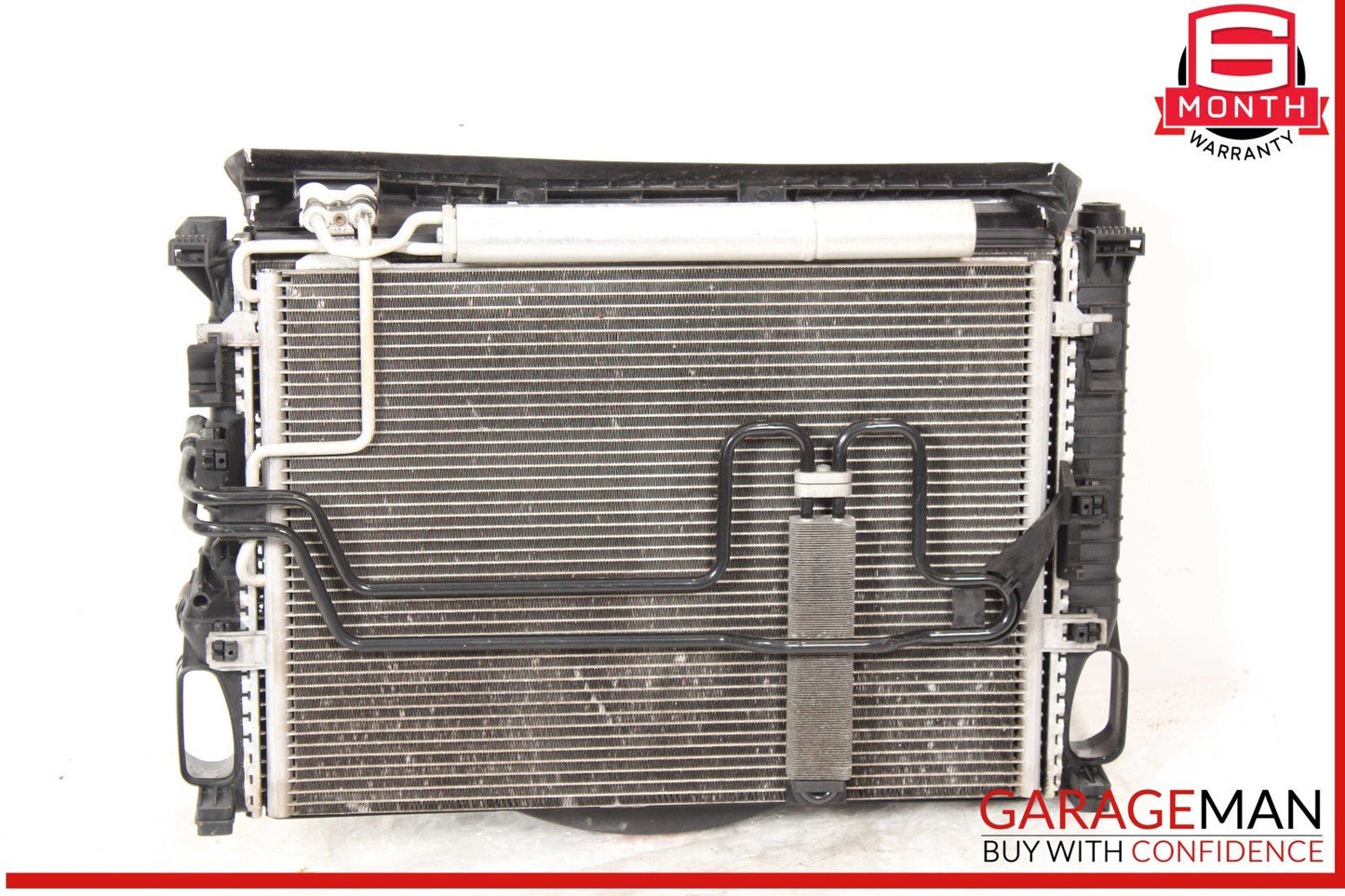 04-11 Mercedes W211 E320 Engine Motor Cooling Fan Radiator A/C Condenser Assy