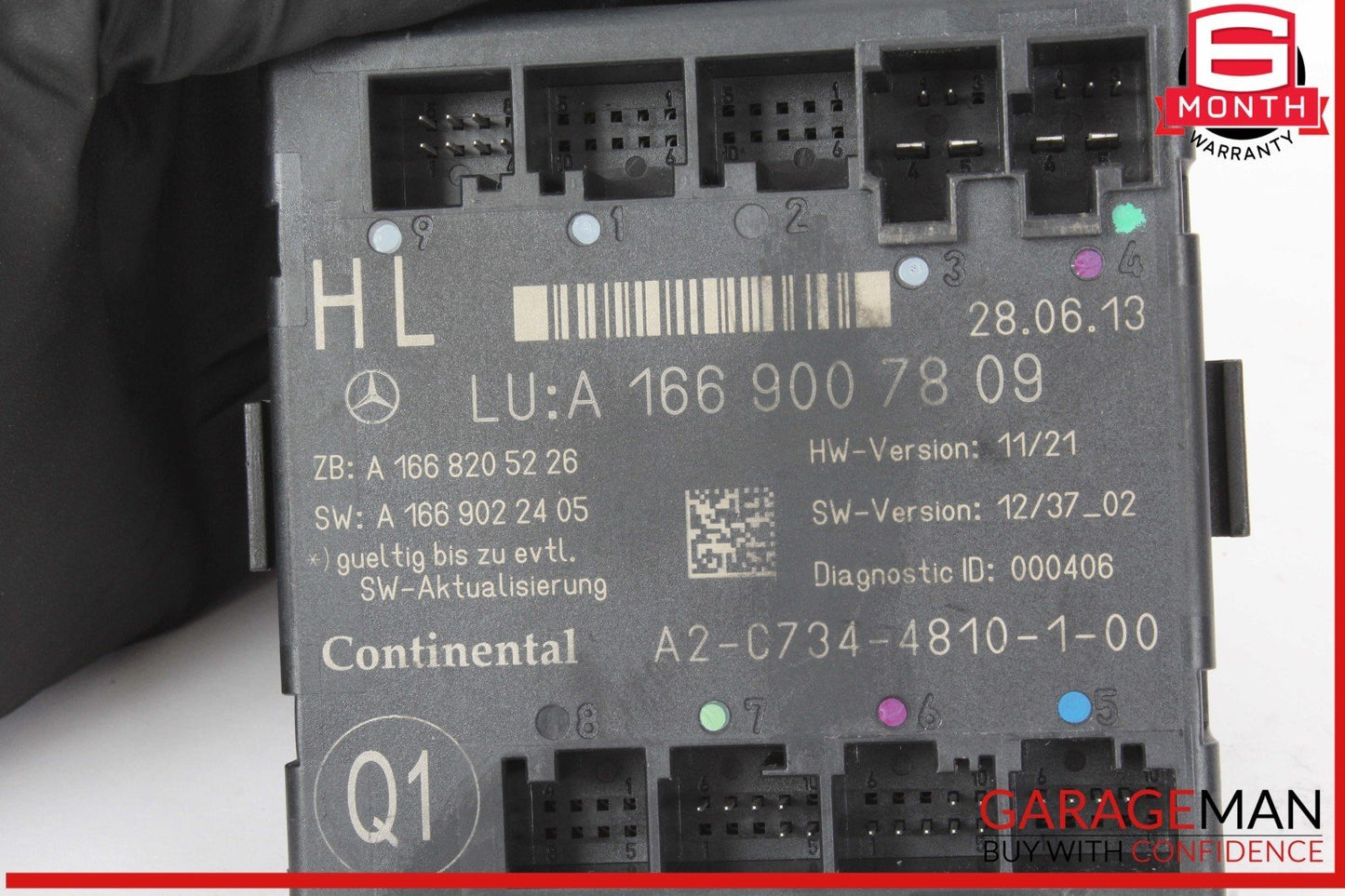 12-19 Mercedes X166 GL450 4MATIC GLE350 Rear Left Side Door Control Module Unit