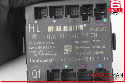 12-19 Mercedes X166 GL450 4MATIC GLE350 Rear Left Side Door Control Module Unit