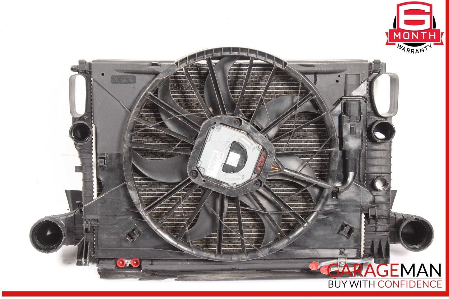 03-09 Mercedes W211 E320 Engine Motor Cooling Fan Radiator A/C Condenser Assy