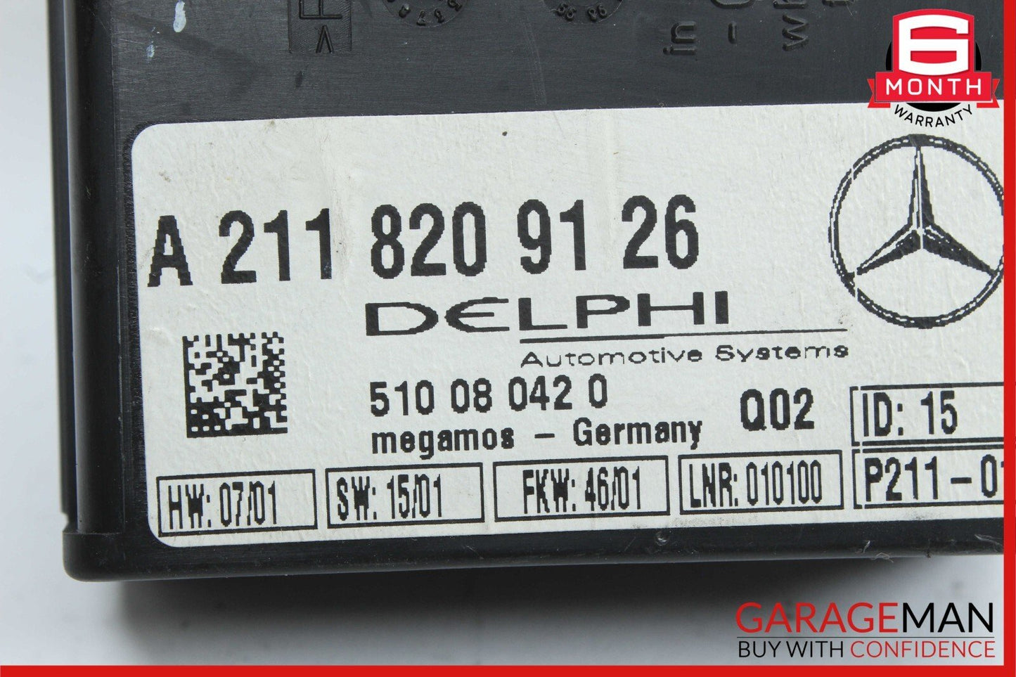 00-08 Mercedes W215 CL55 AMG CL500 CL600 Alarm Control Module 2118209126 OEM