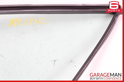 94-00 Mercedes W202 C230 Rear Left Passenger Side Door Quarter Window Glass OEM