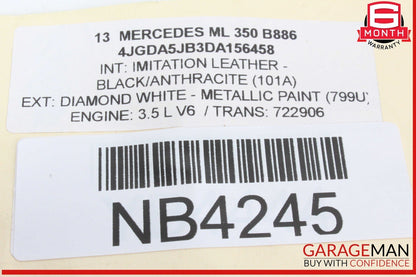 12-15 Mercedes W166 ML350 ML550 Rear Left Door Lock Latch Actuator OEM